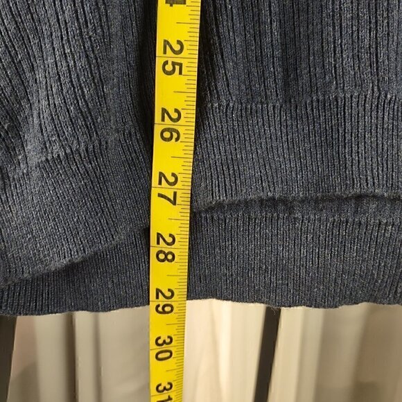 Preswick & Moore Mens Blue Knit 100% Cotton Pullover Sweater Size Medium - Picture 6 of 12